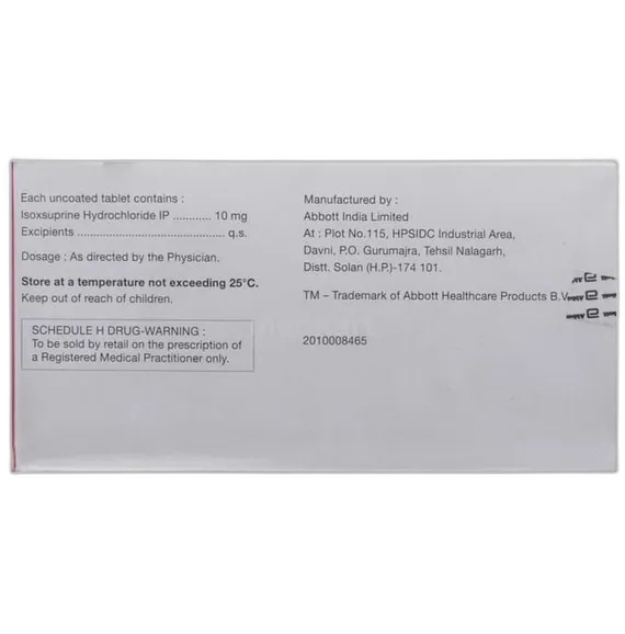 duvadilan 10mg tablet 50's